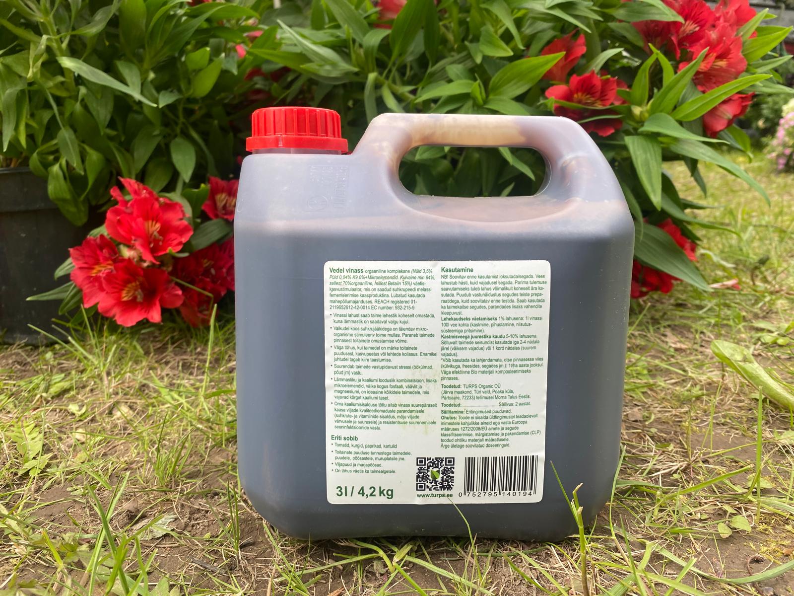 turps orgaaniline vinassi vedelväetis